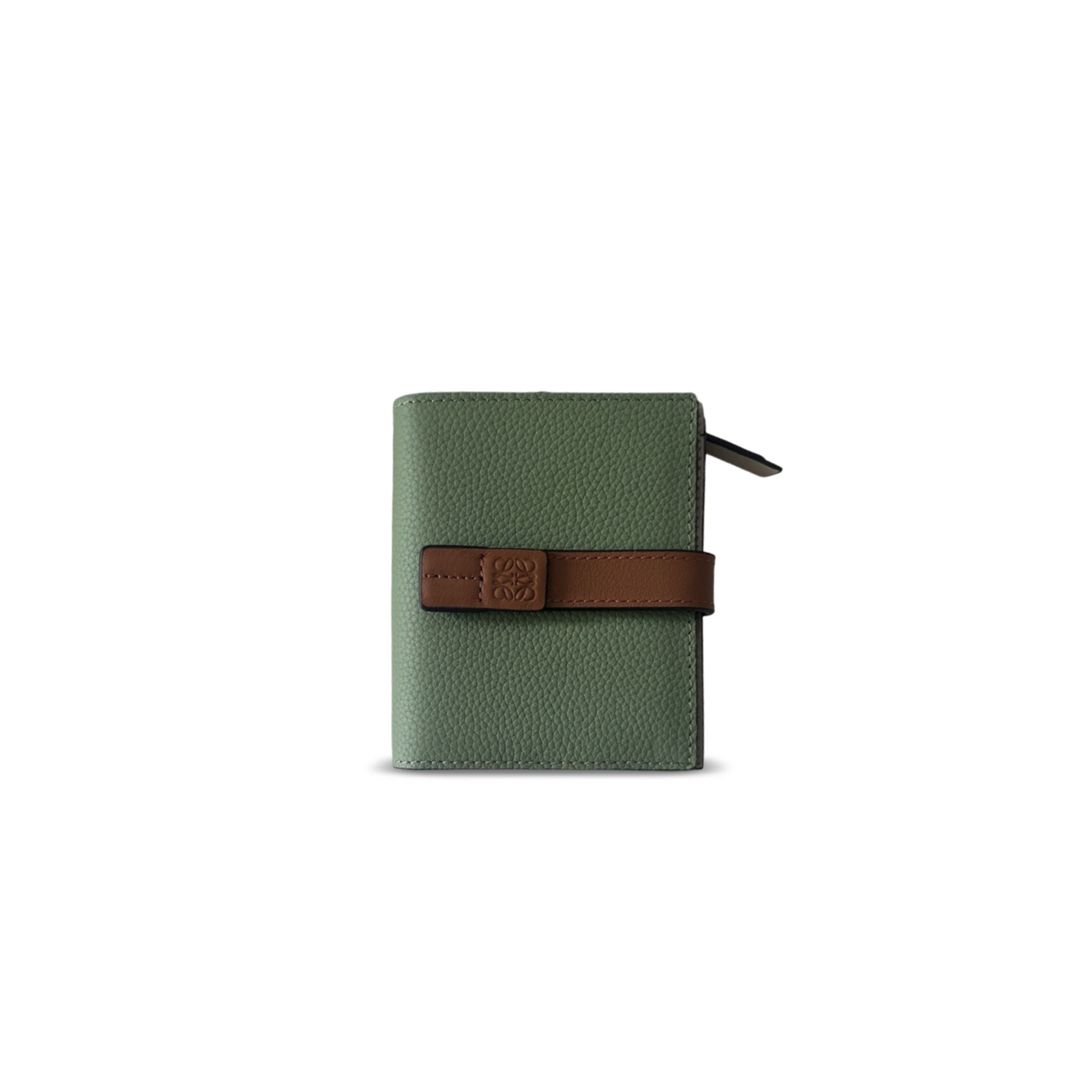 LOEWE COMPACT ZIP WALLET IN SOFT GRAINED CALFSKIN C660Z41X04 (11*9*2.5cm)